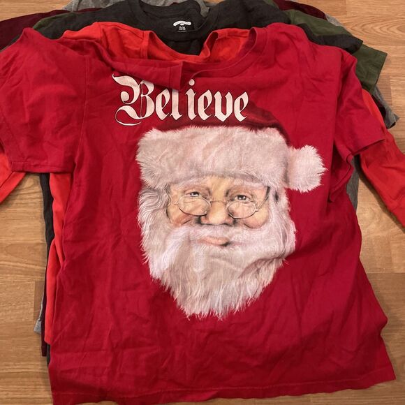 Mens Christmas Shirt LOT Size XL Lot Of 6 Tees ELF Star Wars Santa - Picture 9 of 15